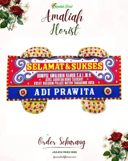 Papan Bunga Ucapan Selamat Ciporos